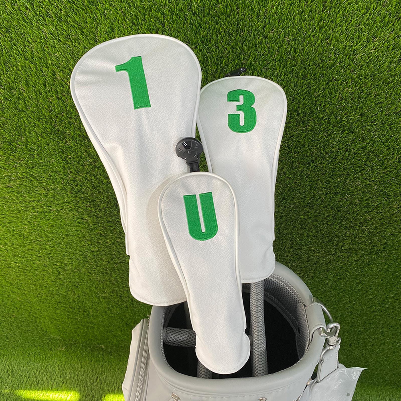 Golf Driver - Number Embroidery Golf Headcover Elastic Bands