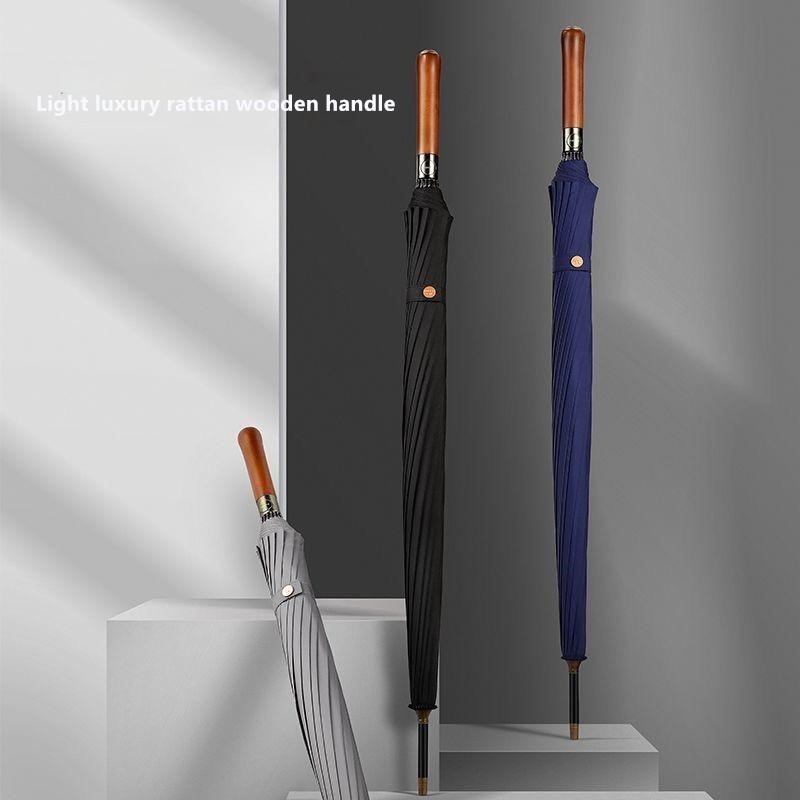 Automatic Wooden Handle Umbrel - Golf Umbrella review and price