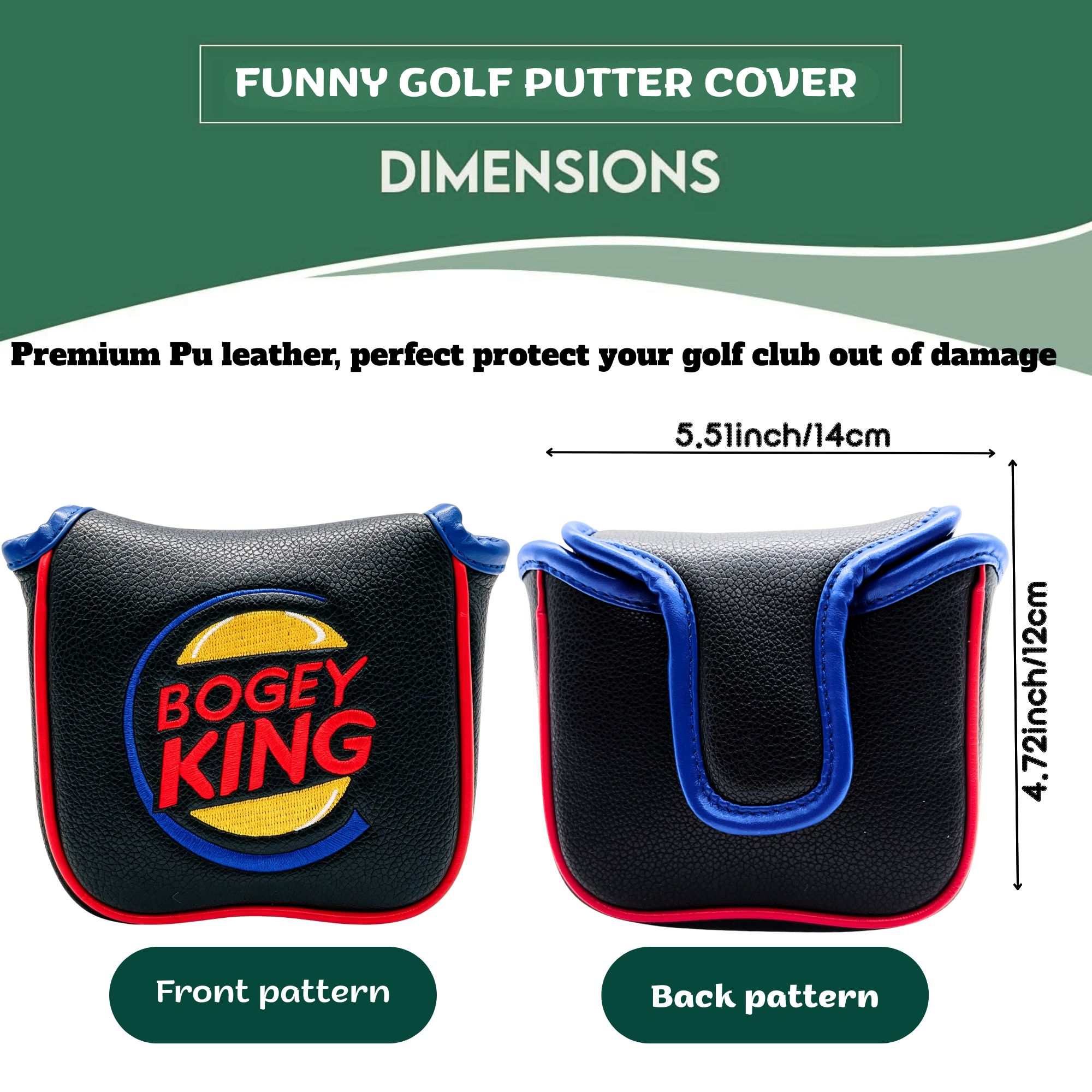 Funny Bogey King Golf Headcove - Golf Clubs review and price